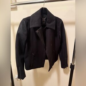 Armani Exchange Black  Jacket Sleek Minimalist Design